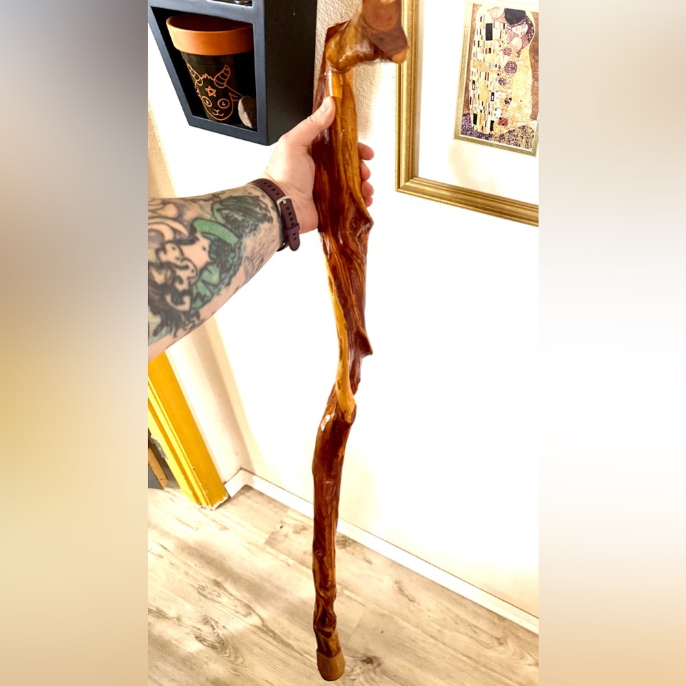 Handcrafted Diamond Willow Walking Stick - Picture 7 of 7